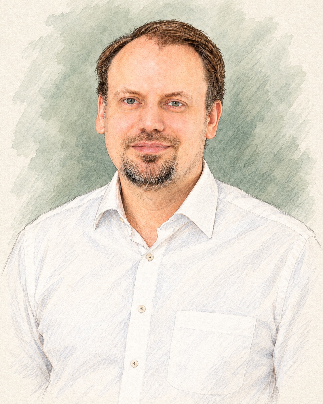 Gezeichnetes Porträt von André Bräkling
